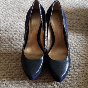 BCBG suede and leather pumps